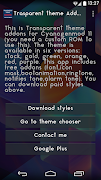 CM11 Transparent theme Addons plakat