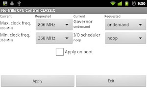 No-frills CPU Control CLASSIC screenshot 2