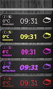Malam Widget Jam Cuaca screenshot 4