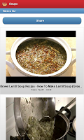1 Schermata Ricette Zuppa di cucina