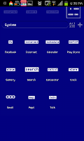 Blue screen go launcher theme скриншот 1
