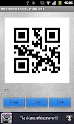 Streepjescode scanner screenshot 2