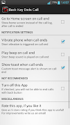 Back Key End Call ภาพหน้าจอ 5