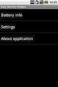 برنامه‌نما Easy Battery Widget عکس از صفحه