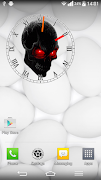Skull Clock Widget স্ক্রিনশট 1