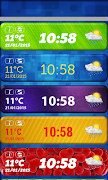 Belle Widget Temps Horloge capture d'écran 4