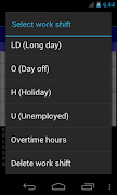 برنامه‌نما Work Shift Calendar عکس از صفحه