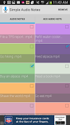 Simple Audio Notes capture d'écran 1