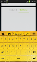 Yellow Keyboard for Android screenshot 3