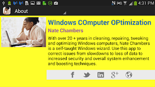 WIndows COmputer OPtimization syot layar 1