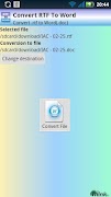 RTF To Word (.doc) screenshot 1