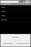 برنامه‌نما Encrypted Notes عکس از صفحه