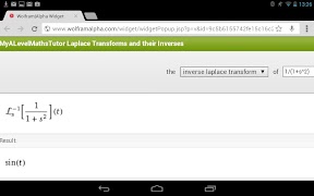 Laplace Transforms Calculator ภาพหน้าจอ 1