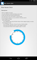 Blue Heaven Clock Widget screenshot 3