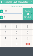 برنامه‌نما Simple Unit Converter عکس از صفحه