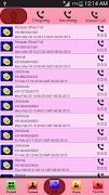 Pink Contact Theme:Dialer Screenshot 2
