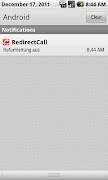 3 Schermata RedirectCall-call forwarding