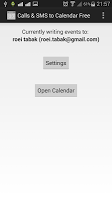 Calls and SMS to Calendar Free poster