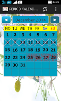 Period Calendar poster
