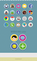 Modern Color icon theme постер