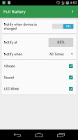 Full Battery: Notification تصوير الشاشة 1