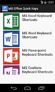Office Shortcut keys poster