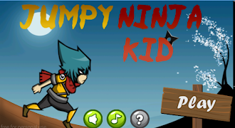 Jumpy Ninja Kid Poster