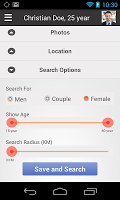 برنامه‌نما Dater عکس از صفحه