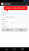 Fake Alert Maker ảnh chụp màn hình 1
