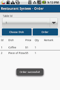 5 Schermata Restaurant System