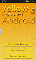 Yellow Keyboard for Android poster