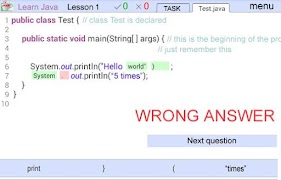 Learn Java ภาพหน้าจอ 2