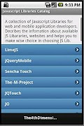 Javascript Libraries Catalog captura de pantalla 1
