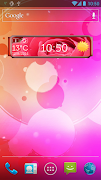 Rose Clock Weather Widget اسکرین شاٹ 2