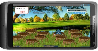 Juego de velocidad mata topos Affiche