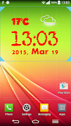 Pink Clock And Weather Widget screenshot 4