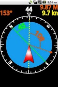 برنامه‌نما GPS Compass Basic عکس از صفحه