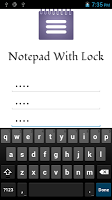 Notepad With Lock स्क्रीनशॉट 1