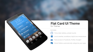 Poster Flat Card UI Theme