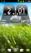 MIUI Dark Digital Weather CL. syot layar 1
