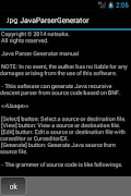 Java Parser Generator ảnh chụp màn hình 2