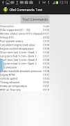 OBD Commands Test Screenshot 1