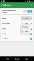 Full Battery: Notification تصوير الشاشة 3