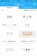 برنامهنما Textfaces عکس از صفحه
