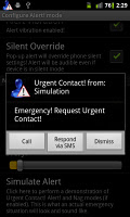 Urgent Contact! lite screenshot 1