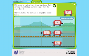 Number trains: skip counting اسکرین شاٹ 1