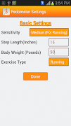 Pedometer screenshot 1