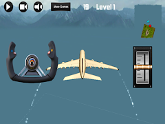 برنامه‌نما Airplane Flight Simulator 3D عکس از صفحه