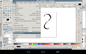 برنامه‌نما GIMP Inkscape عکس از صفحه