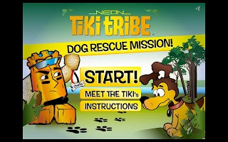Neon Tiki Tribe Dog FREE الملصق